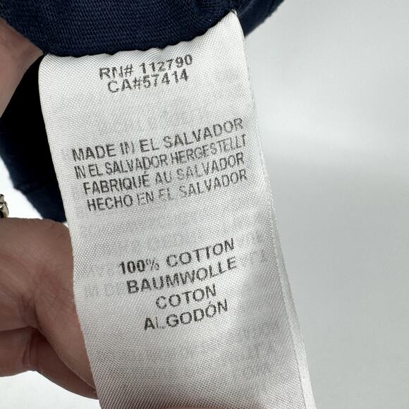 True Religion T-Shirt Mens Medium Blue Short Sleeve Logo Back Cotton Tee Shirt - Picture 5 of 6